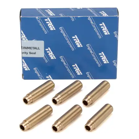 6x TRW AUSLASSVENTIL Ventilf&uuml;hrung f&uuml;r PORSCHE 996 997 Boxster 986 987 99610414500