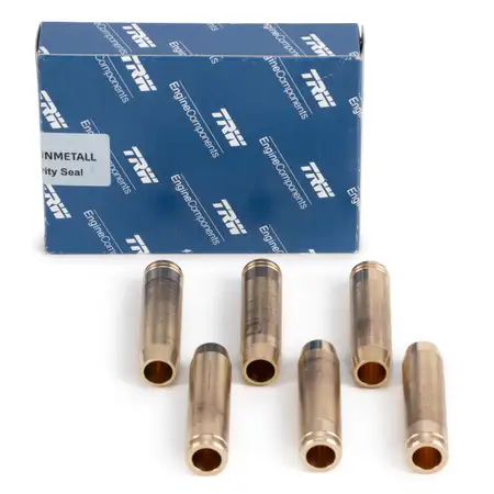 6x TRW 81-30104 EINLASSVENTIL f&uuml;r Ventilf&uuml;hrung PORSCHE 964 Carrera / Turbo 96410432102