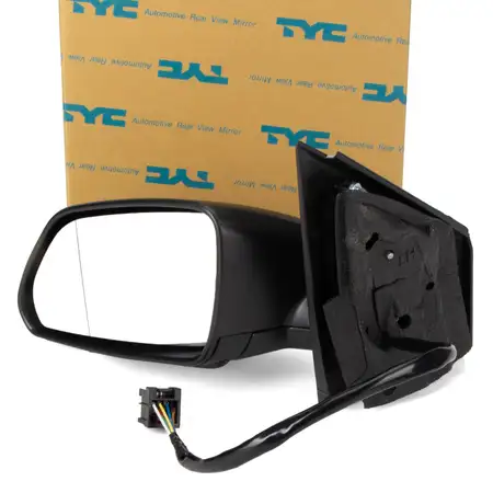 TYC 337-0312 Au&szlig;enspiegel ELEKTRISCH f&uuml;r VW Polo 9N ab BJ 06.2005 links 6Q1857507P 9B9