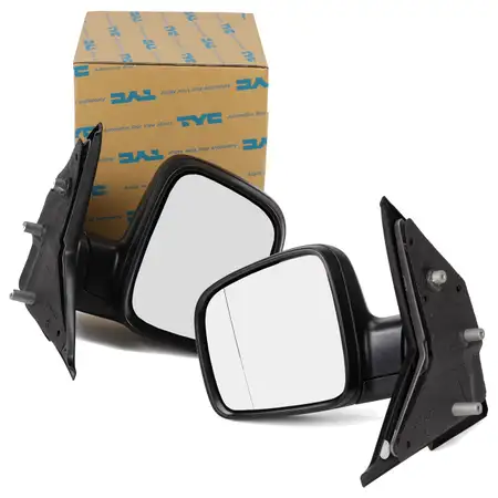 2x TYC Au&szlig;enspiegel Seitenspiegel konvex f&uuml;r VW Multivan Transporter T5 bis 09.2009