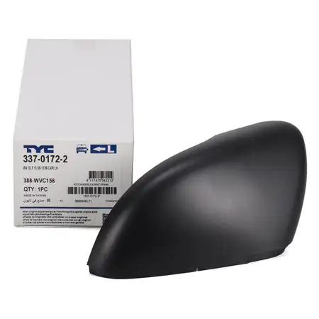 TYC Au&szlig;enspiegel Spiegelkappe f&uuml;r VW Golf 6 Touran 1T1 1T2 1T3 links 5K0857537A 9B9