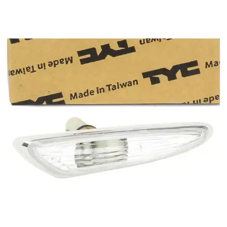 TYC Blinkleuchte Blinker seitlich WEISS f&uuml;r BMW 3er E46 LCI ab 10.2001 X3 E83 vorne rechts