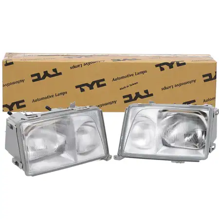 2x TYC H4 / H3 Scheinwerfer f&uuml;r MERCEDES-BENZ E-Klasse W124 S124 C124 A124 links + rechts