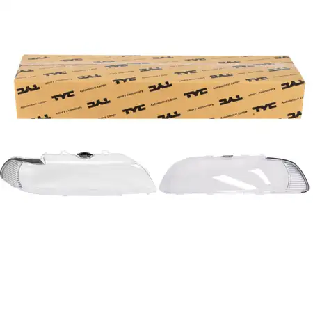 2x TYC Streuscheibe Scheinwerferglas Hauptscheinwerfer f&uuml;r BMW 5er E39 ab 09.2000 vorne