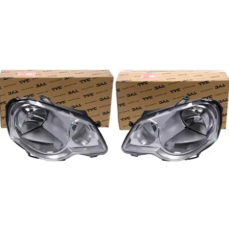 2x TYC HALOGEN H7/H1 Scheinwerfer Hauptscheinwerfer f&uuml;r VW Polo 4 9N ab 05.2005