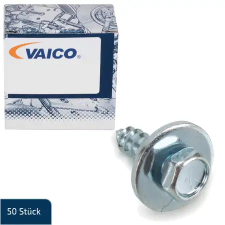 50x VAICO Blechschraube Sechskantblechschraube ST4,8X16 f&uuml;r BMW 07119916946