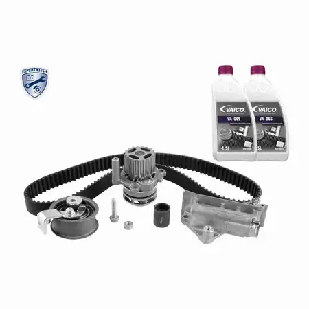 VAICO Zahnriemensatz + Wasserpumpe + 3L Frostschutz f&uuml;r VW Golf 4 Passat B5 B5.5 1.9 TDI