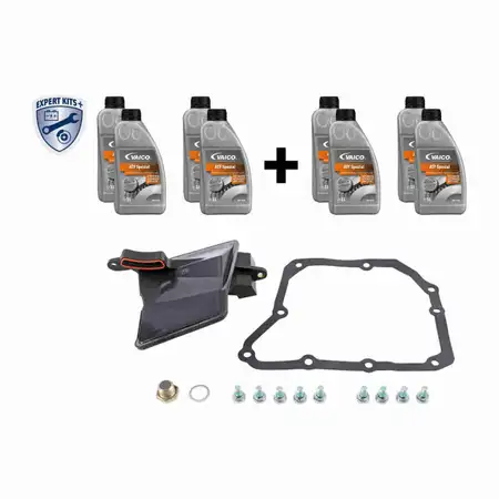 VAICO V40-1604-XXL Getriebefilter Satz 5-Gang AW50 AW55 + 8L Getriebe&ouml;l f&uuml;r OPEL RENAULT