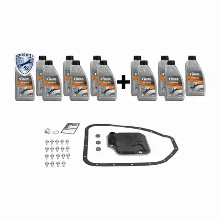VAICO V52-0389-XXL Getriebefilter Satz 4-Gang A4CF1/2/3 + 12L Getriebe&ouml;l f&uuml;r HYUNDAI KIA