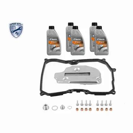 VAICO V10-3218 Getriebefilter Satz 6-Gang 09G 09M + 5L Getriebe&ouml;l f&uuml;r VW Golf 5 Polo 9N