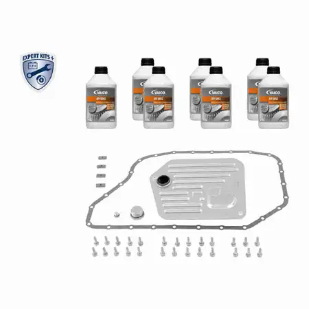 VAICO V10-3228 Getriebefilter Satz 5HP24 + 7L Getriebe&ouml;l f&uuml;r AUDI A6 S6 RS6 C5 C6 A8 S8 4D