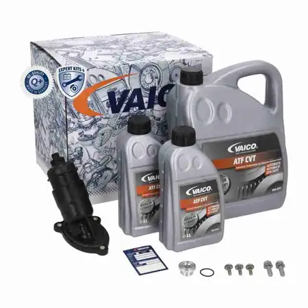 VAICO V10-3231 Getriebefilter Satz 0AW CVT + 7L Getriebe&ouml;l f&uuml;r AUDI A4 B8 A5 8T 8F A6 4G