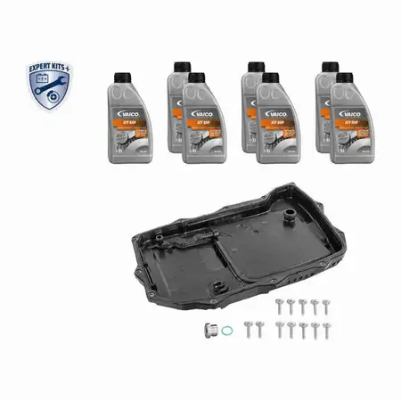 VAICO V10-8007 Getriebe&ouml;lwanne 8HP65A 0D5 0D7 + 7L Getriebe&ouml;l f&uuml;r AUDI A4 B9 A6 C8 Touareg