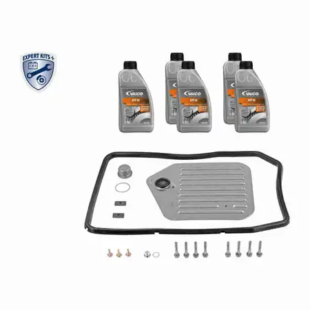 VAICO V20-2082 Getriebefilter Satz 5HP18 + 5L Getriebe&ouml;l f&uuml;r BMW 3er E36 5er E34 E39 E32