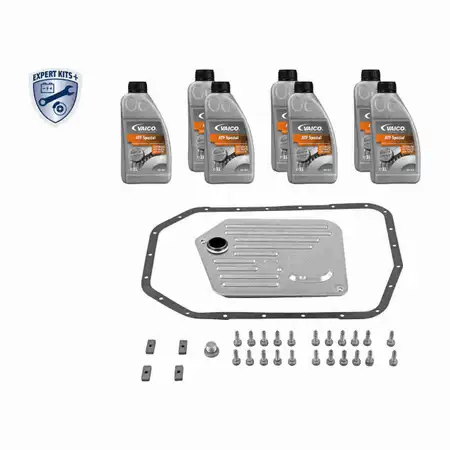 VAICO V20-2086 Getriebefilter Satz 5HP24 + 7L Getriebe&ouml;l f&uuml;r BMW 5er E39 7er E38 8er E31