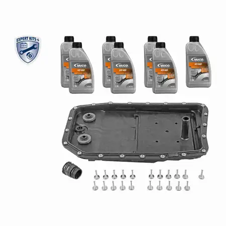 VAICO V20-2088 Getriebe&ouml;lwanne 6HP26/28/32 + 7L Getriebe&ouml;l f&uuml;r BMW E90-93 E60/61 E63/64 X3