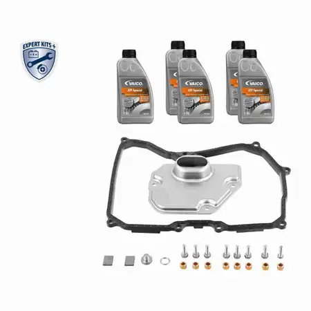 VAICO V20-2094 Getriebefilter Satz 6-Gang 6F21WA + 5L Getriebe&ouml;l f&uuml;r MINI R56 R55 R60 R61