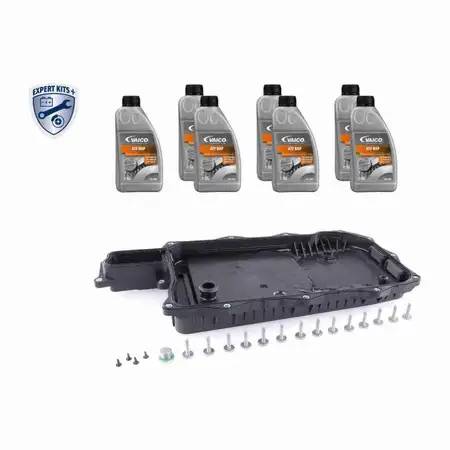 VAICO V20-4061 Getriebe&ouml;lwanne + 7L Getriebe&ouml;l f&uuml;r BMW 3er 5er 7er X3 X5 hybrid 8HP75