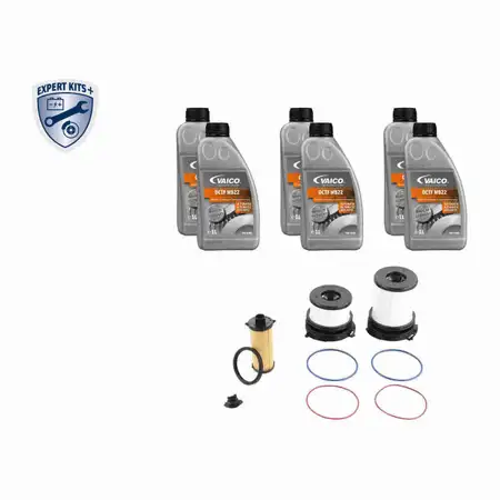 VAICO V30-3957-SP Getriebefilter Satz 8-Gang DCT 724.1 + 6L Getriebe&ouml;l f&uuml;r MERCEDES W177