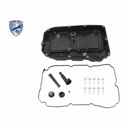 VAICO V30-4427-BEK Transmission Oil Pan Kit 9G-Tronic 725.0/1 for MERCEDES W205, W206, W213, W214