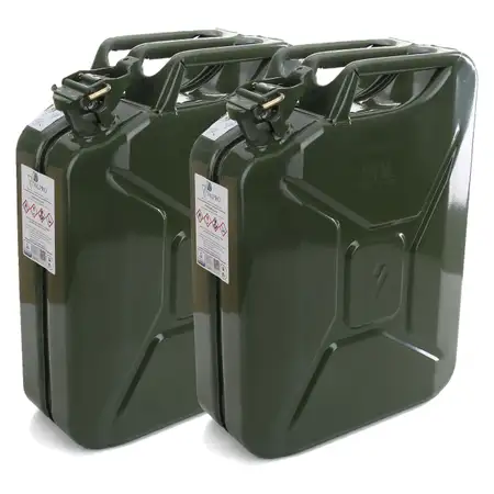 2x 20-liter VALPRO Gas Canisters (Spare) + Safety Pin, GGVS METAL