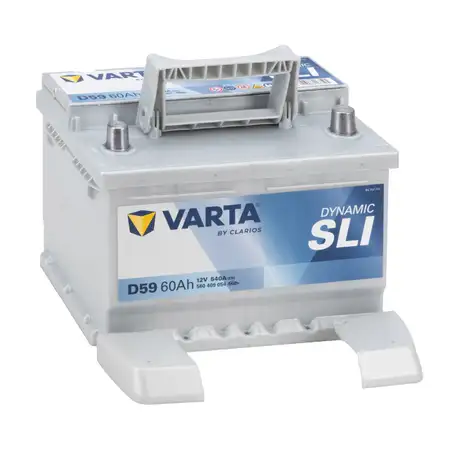 VARTA D59 DYNAMIC SLI Autobatterie Batterie Starterbatterie 12V 60Ah EN540A