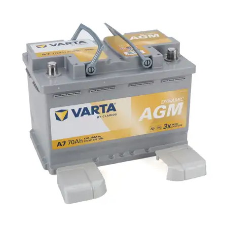 VARTA A7 DYNAMIC AGM Autobatterie Batterie Starterbatterie 12V 70Ah EN760A