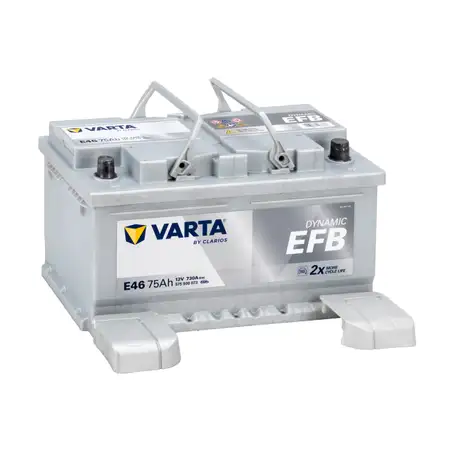 VARTA E46 DYNAMIC EFB Autobatterie Batterie Starterbatterie 12V 75Ah EN730A