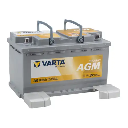 VARTA A6 DYNAMIC AGM Autobatterie Batterie Starterbatterie 12V 80Ah EN800A