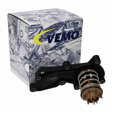 VEMO V10-99-0023 Thermostat + Housing for AUDI S4 B8, S5 8T, 8F, A6 C7, A7 4G, 4H, 4M 3.0 TFSI