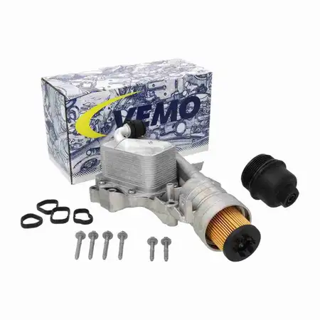 VEMO &Ouml;lk&uuml;hler + &Ouml;lfiltergeh&auml;use ALU + Filter f&uuml;r BMW 1er F40 2er F45 F44 X1 F48 B38 B48