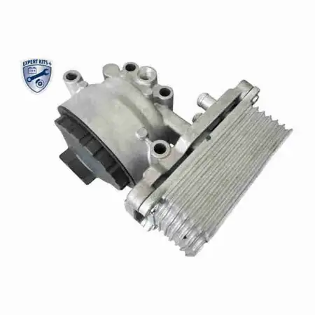 VEMO Oil Cooler + Oil Filter Housing for FORD Mondeo 3, Transit, and LAND ROVER Defender 2.0D