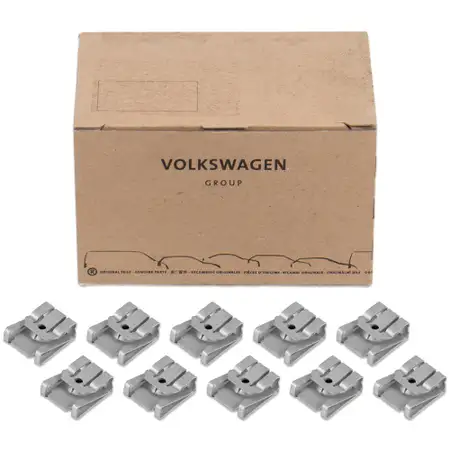 10x ORIGINAL AUDI SEAT SKODA VW Blechmutter Karosserie N91242501