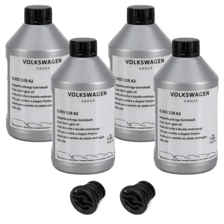 4L ORIGINAL AUDI Doppelkupplungsgetriebe&ouml;l + 2x &Ouml;lablassschraube A4 B9 A5 A6 C7 C8 A7 Q5