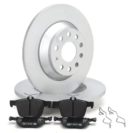 Bremsscheiben + Bremsbel&auml;ge f&uuml;r VW Golf 7 Passat B8 Tiguan Touran A3 8V Q3 F3 TT FV hinten