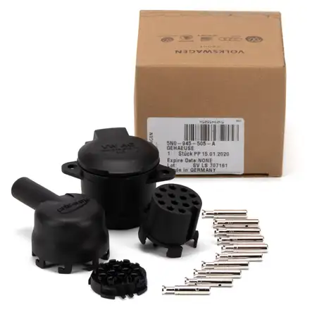 ORIGINAL VW AUDI SEAT SKODA Geh&auml;use Steckdose Anh&auml;ngerbetrieb 13-polig AHK 5N0945505A