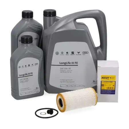7L ORIGINAL 0W30 Engine Oil + HENGST Oil Filter for AUDI S4 B9, S5 F5, A6, S6 C8, S7 4K, SQ5, FY TDI