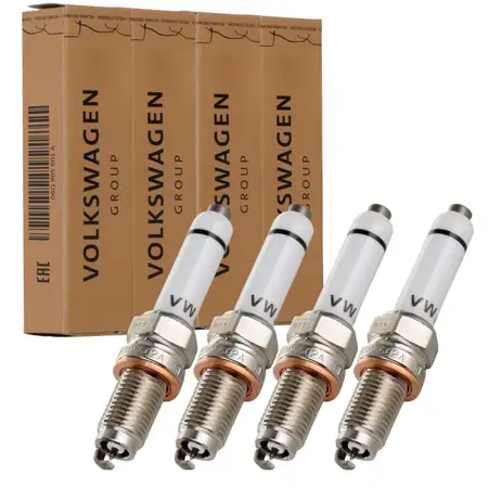 4x ORIGINAL VW Z&uuml;ndkerze Golf 7 Caddy 4 A3 8V Leon 5F Octavia 3 1.4 TGI 04E905602A