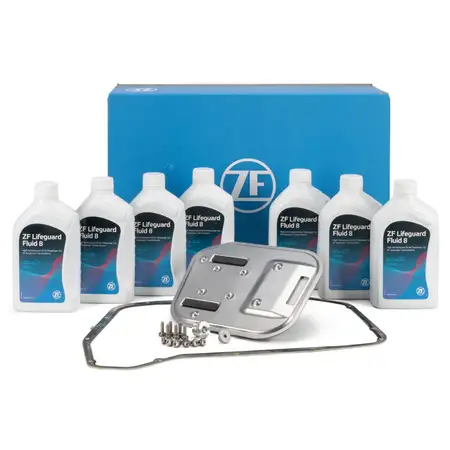 ZF Getriebefilter Satz + 7L Getriebe&ouml;l f&uuml;r AUDI A4 B9 A5 8T 8F A6 C7 A7 4G A8 Q5 Q7 8HP55