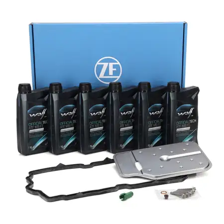 ZF Getriebefilter Satz + 6L WOLF ATF MB FE Getriebe&ouml;l f&uuml;r MERCEDES-BENZ 7-Gang 722.9
