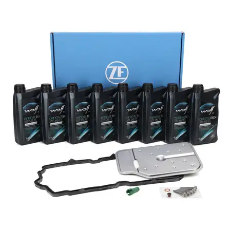 ZF Getriebefilter Satz + 8L WOLF ATF MB FE Getriebe&ouml;l f&uuml;r MERCEDES-BENZ 7-Gang 722.9