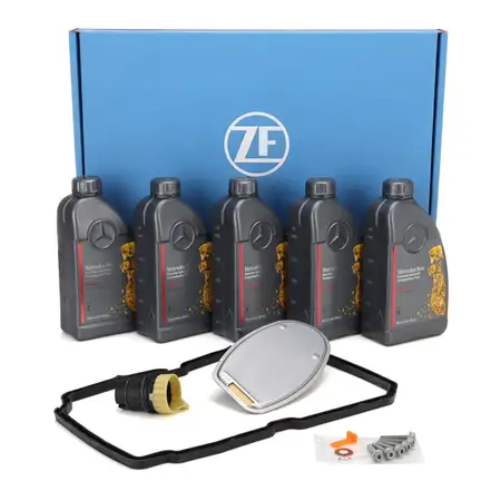 ZF Getriebefilter Satz + 5L ORIGINAL MB 236.14 Getriebe&ouml;l f&uuml;r MERCEDES-BENZ 5-Gang 722.6