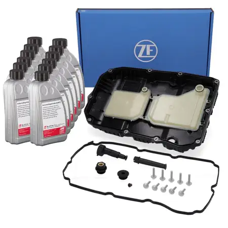 ZF &Ouml;lwanne Automatikgetriebe + 12L febi Getriebe&ouml;l f&uuml;r MERCEDES-BENZ 9G-TRONIC 725