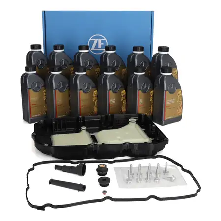 ZF Getriebe&ouml;lwanne + 12L ORIGINAL MB236.17 Getriebe&ouml;l f&uuml;r MERCEDES-BENZ 9G-TRONIC 725