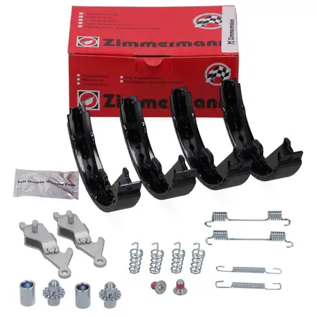 ZIMMERMANN Brake Shoes + Springs + Adjustment Kit for MERCEDES W212, S212, C218, X218, X204