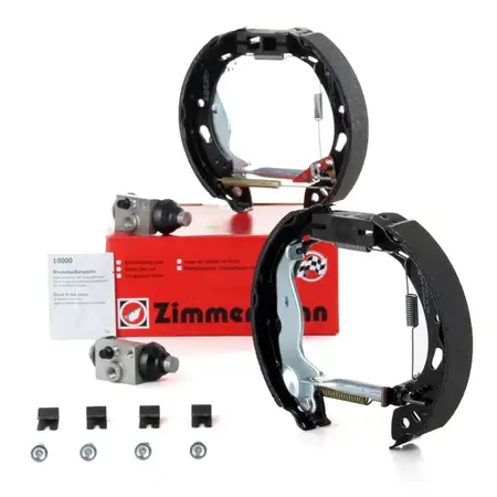 ZIMMERMANN Bremsbacken + Radbremszylinder Satz f&uuml;r FORD Fiesta 6 MK6 ab 06.2008