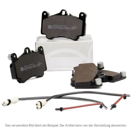 ZIMMERMANN pb:z Bremsbel&auml;ge + Wako f&uuml;r PORSCHE 997 3.6 Carrera Boxster Cayman (987) vorne