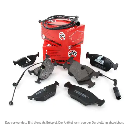 ZIMMERMANN Brake Pads + Warning Switch for AUDI A6 4G, C7, A7 Sportback 4G (Front + Rear)