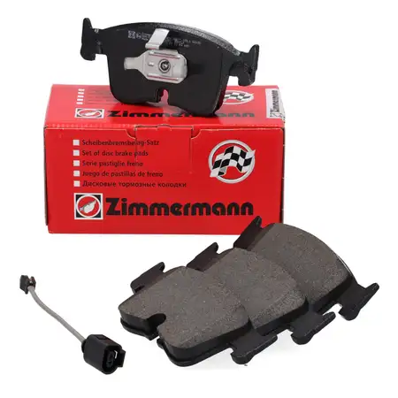 ZIMMERMANN Bremsbel&auml;ge + Warnkontaktsensor f&uuml;r VW Golf 8 AUDI A3 8Y PR-1ZD/1ZB/1ZA vorne