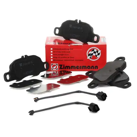 ZIMMERMANN Brake Pads + Wako for PORSCHE Boxster Cayman (981) 2.7 S / GTS 3.4 (front)